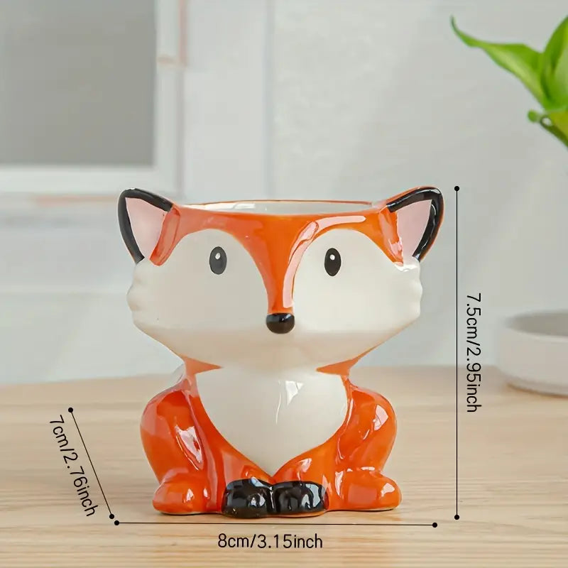 Ceramic Glazed Animal Planters