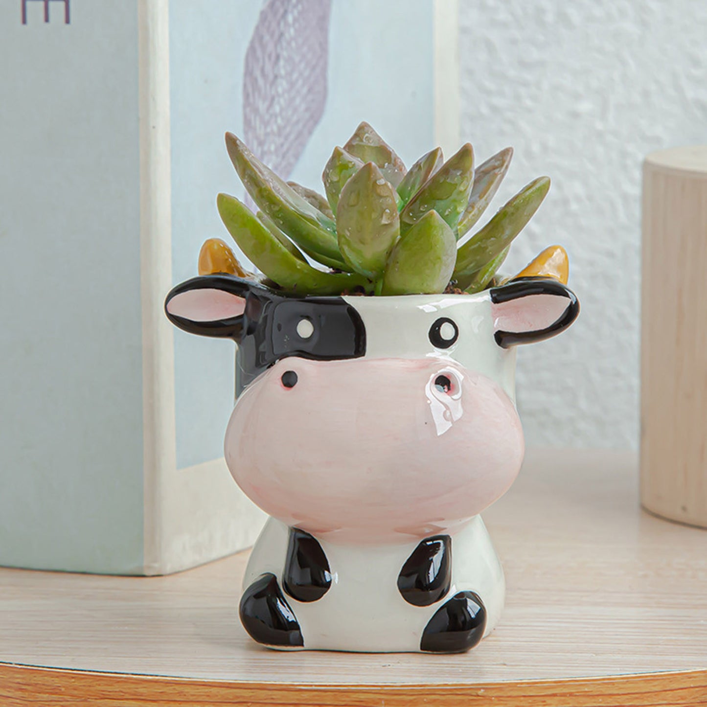 Ceramic Glazed Animal Planters