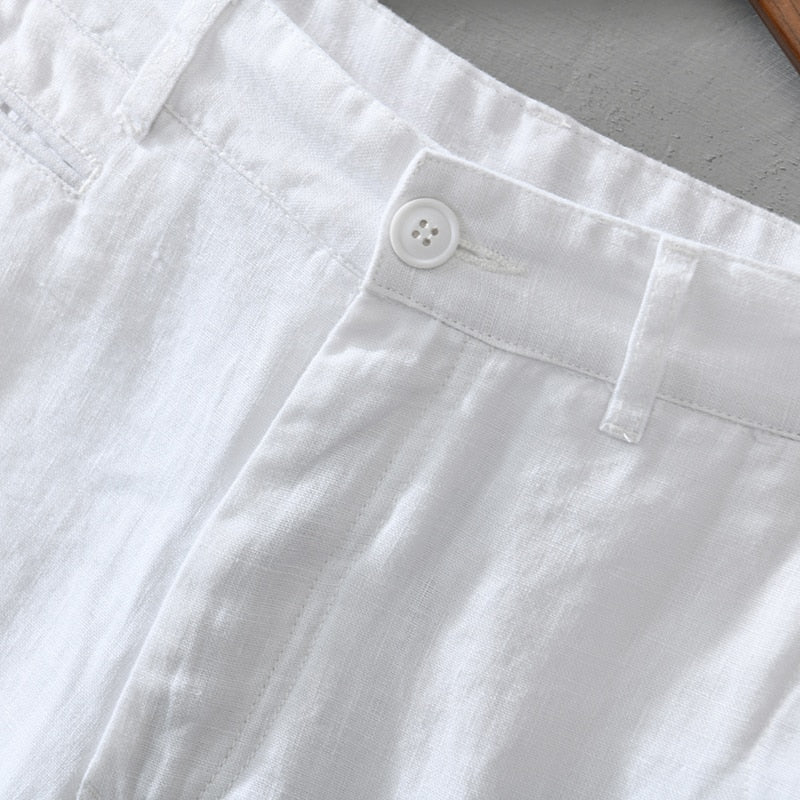 Coastal Summer Linen Shorts