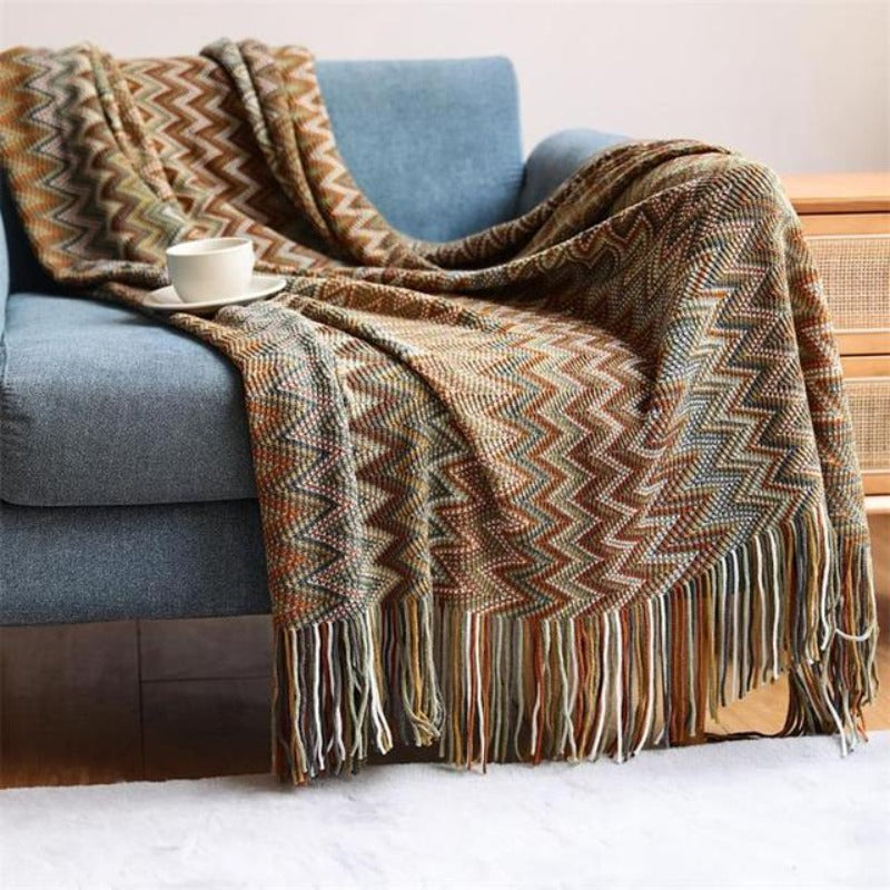 Tasselicious Boho Bliss Throw Blanket