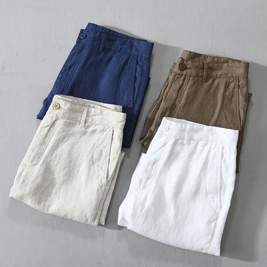 Coastal Summer Linen Shorts