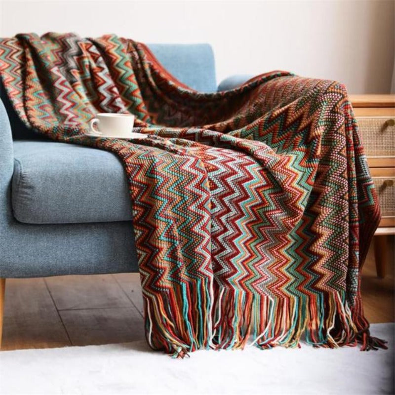 Tasselicious Boho Bliss Throw Blanket