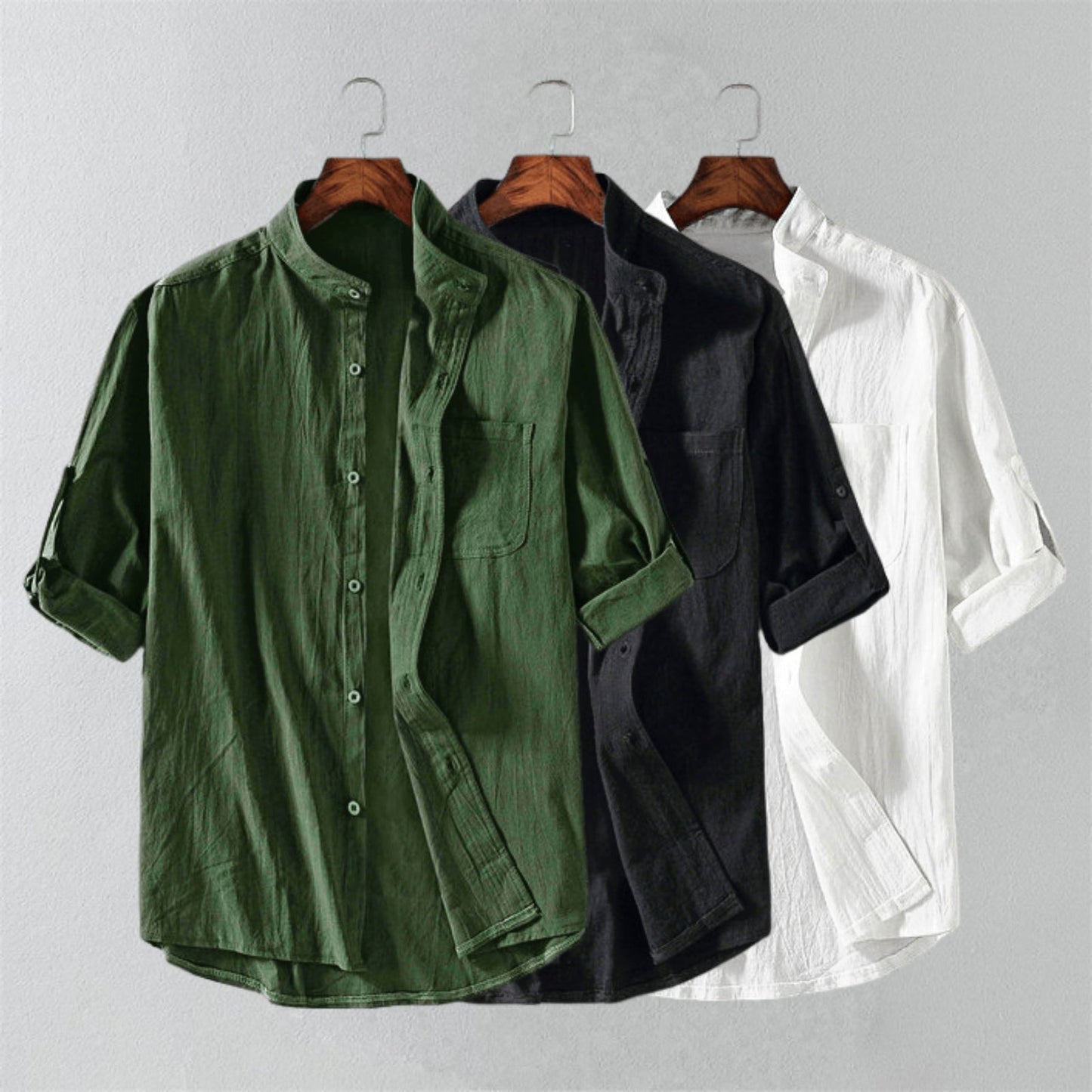 Jay Haning Short Sleeve Linen Shirt