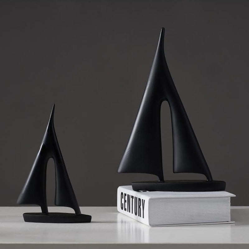 Abstract Sailboat Statue