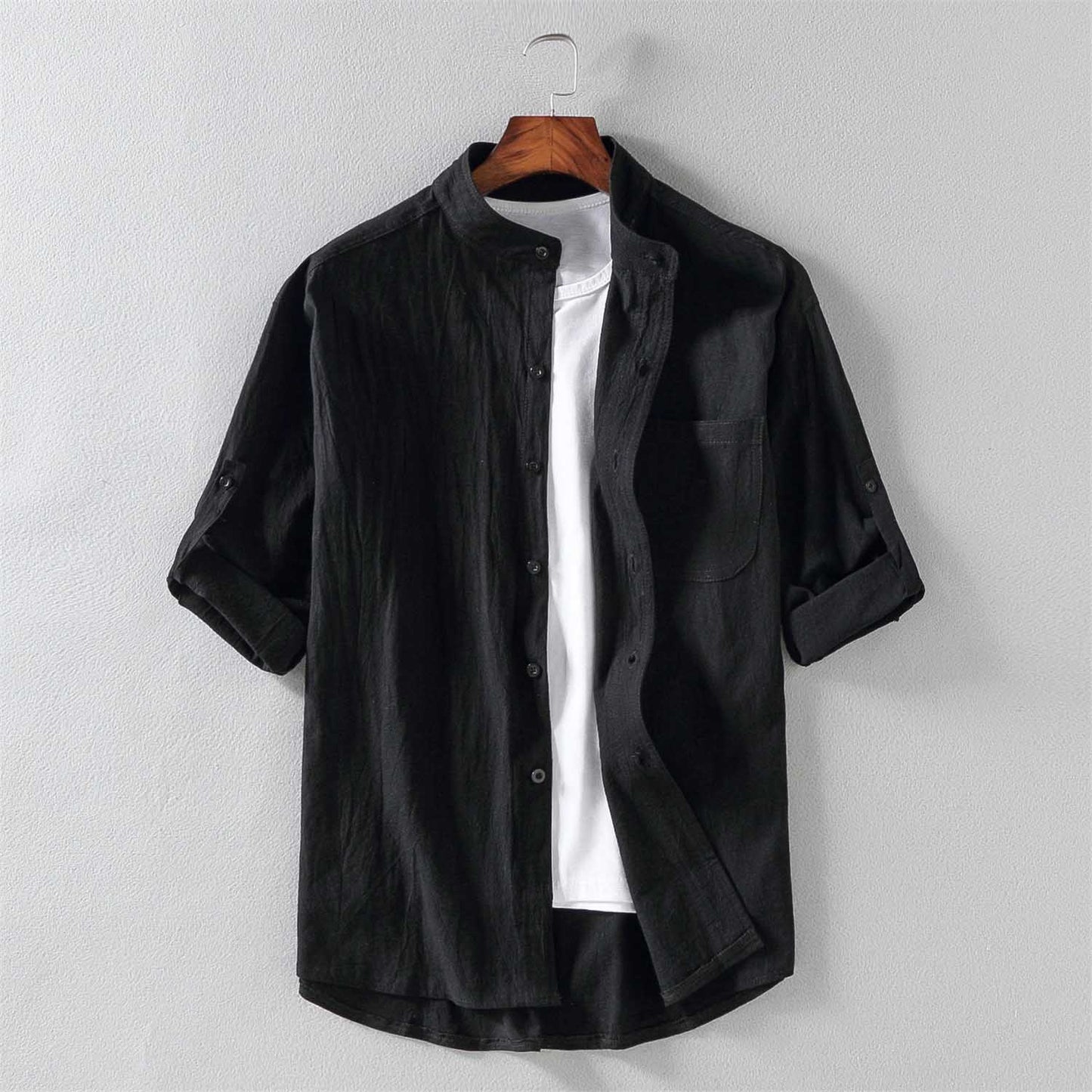 Jay Haning Short Sleeve Linen Shirt