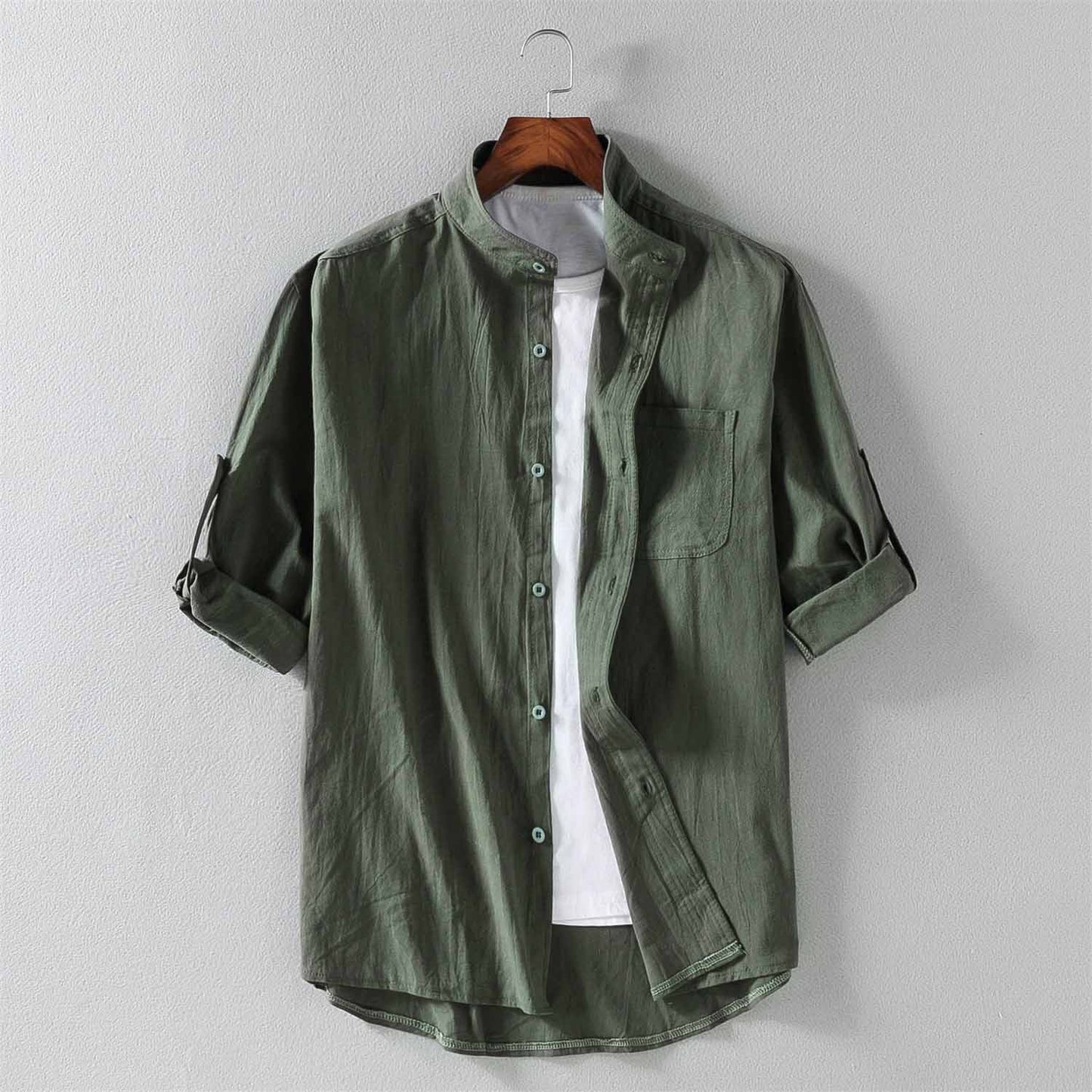 Jay Haning Short Sleeve Linen Shirt