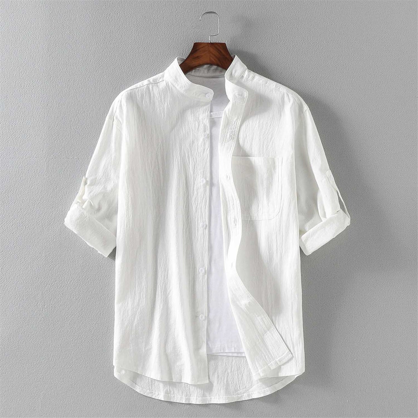 Jay Haning Short Sleeve Linen Shirt