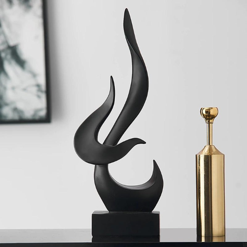 Abstract Flame Statue
