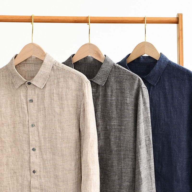 Jay Haning Long Sleeve Linen Shirt