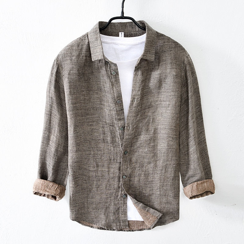 Jay Haning Long Sleeve Linen Shirt