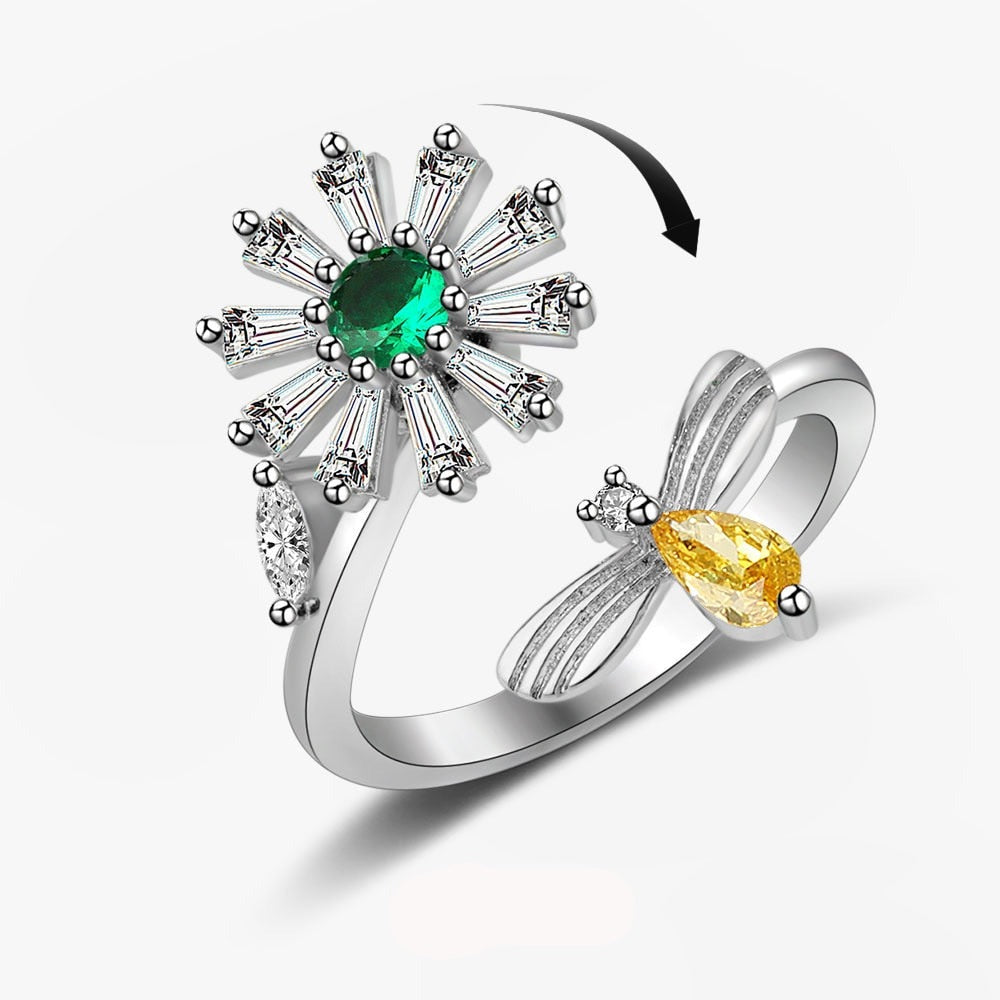 Sunflower Fidget Ring