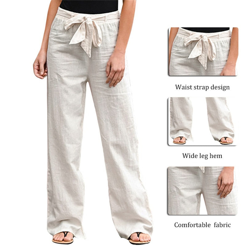 Kalli Women's Summer Linen Pants