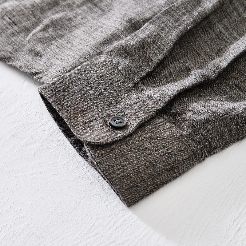 Jay Haning Long Sleeve Linen Shirt