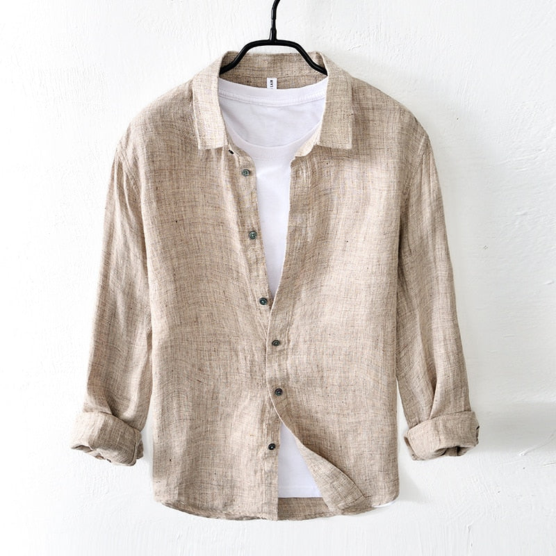 Jay Haning Long Sleeve Linen Shirt