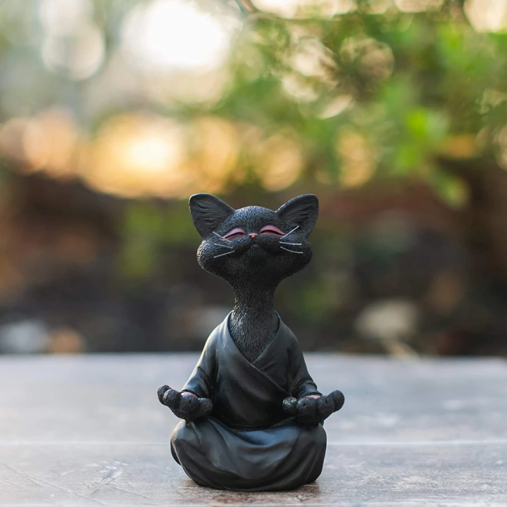 Buddha Cat Statue - GlamTron