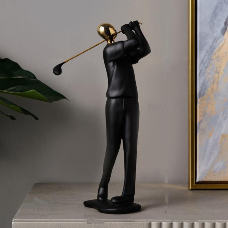 Golf Player Statue