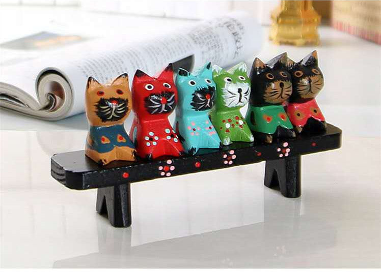 Wooden Cats