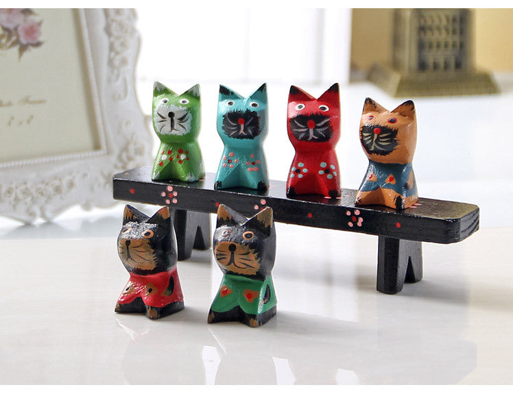 Wooden Cats