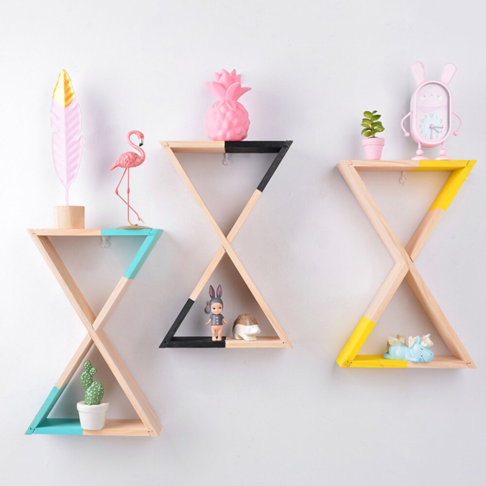 Geometric Wooden Wall Shelf - Jon & Luck