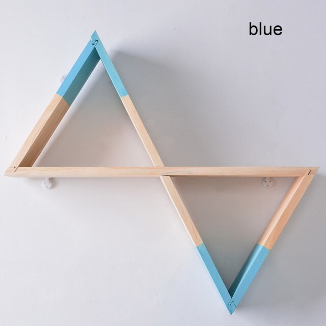 Geometric Wooden Wall Shelf - Jon & Luck