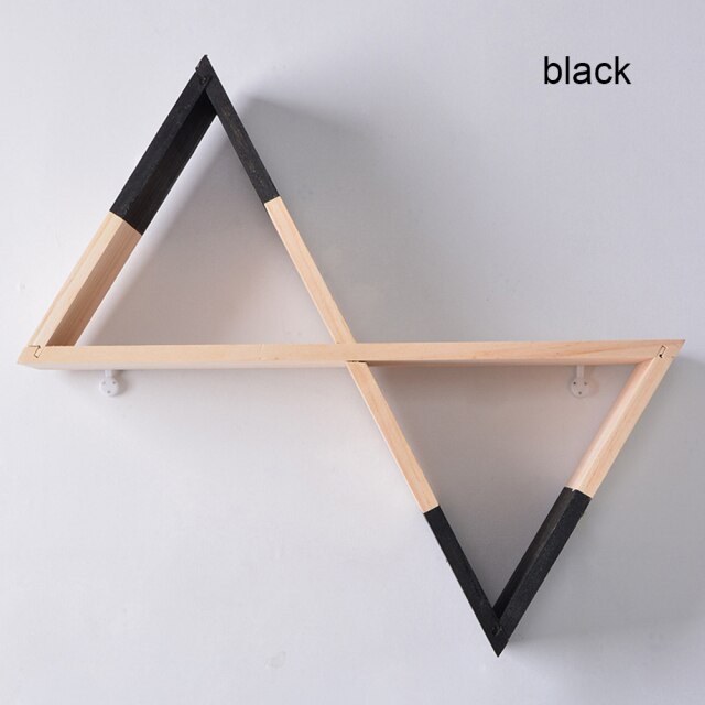 Geometric Wooden Wall Shelf - Jon & Luck