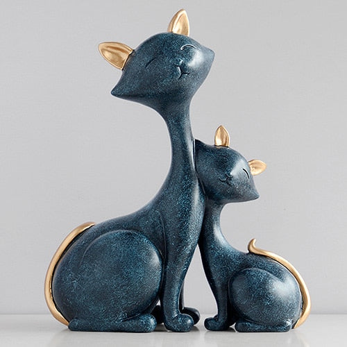 Sweet Cat Couple Statue - Jon & Luck