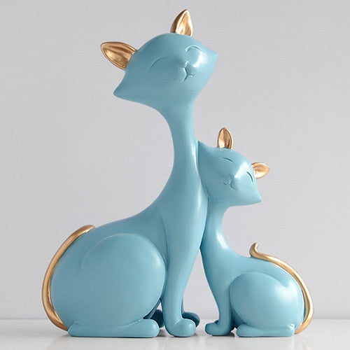 Sweet Cat Couple Statue - Jon & Luck