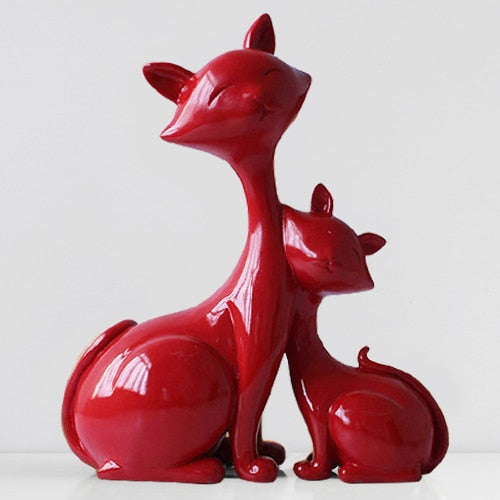 Sweet Cat Couple Statue - Jon & Luck