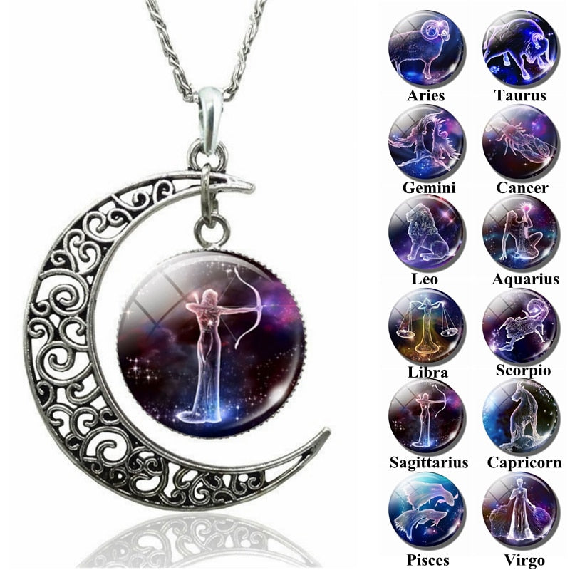 Zodiac Moon Sign Necklace