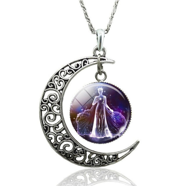 Zodiac Moon Sign Necklace