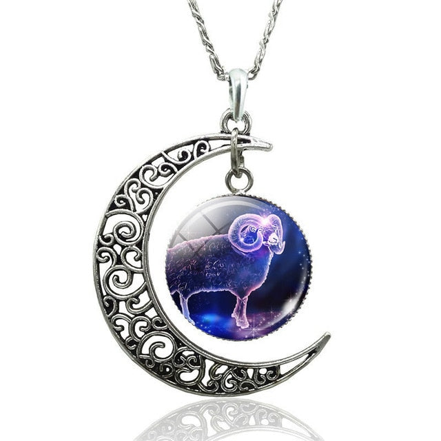 Zodiac Moon Sign Necklace