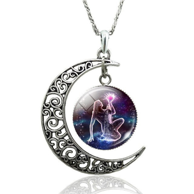 Zodiac Moon Sign Necklace