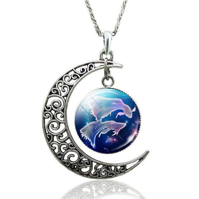 Zodiac Moon Sign Necklace