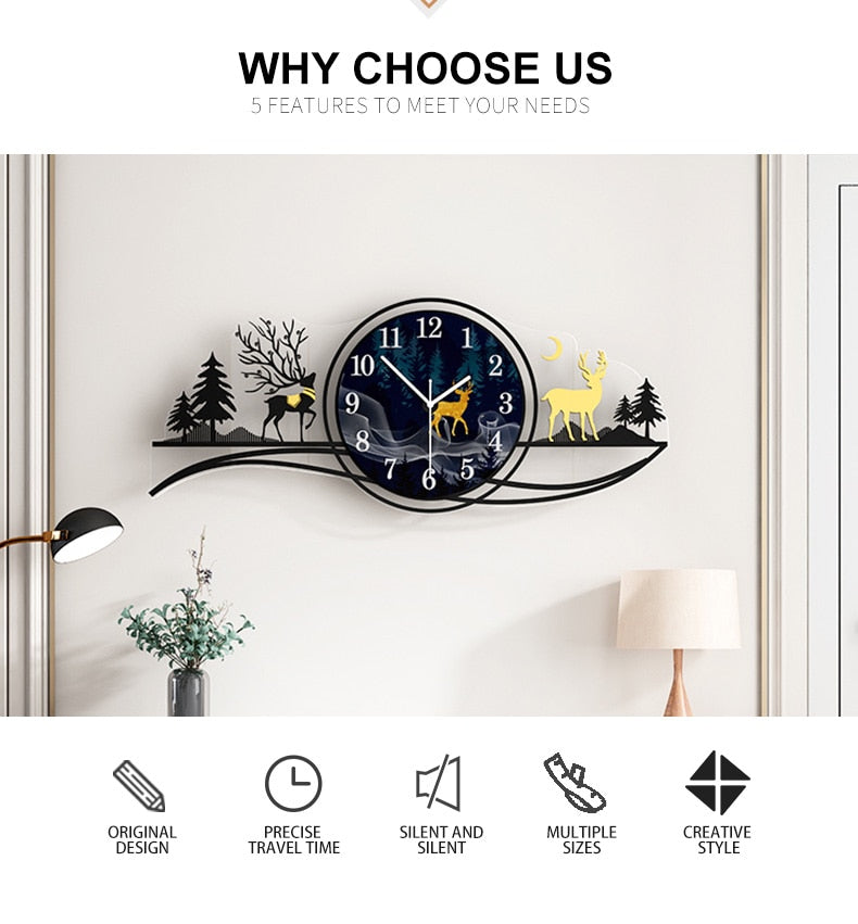 Wildlife Wall Clock - Jon & Luck