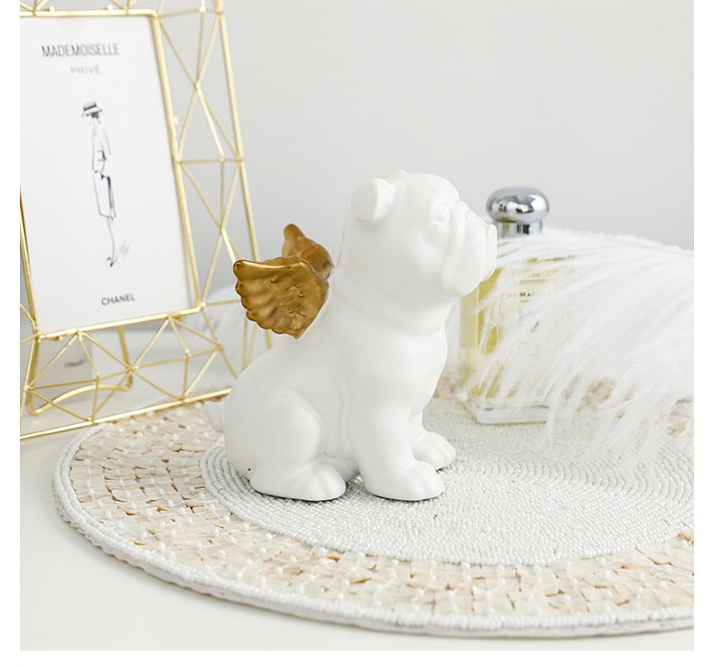 Cute Bulldog Statue - GlamTron