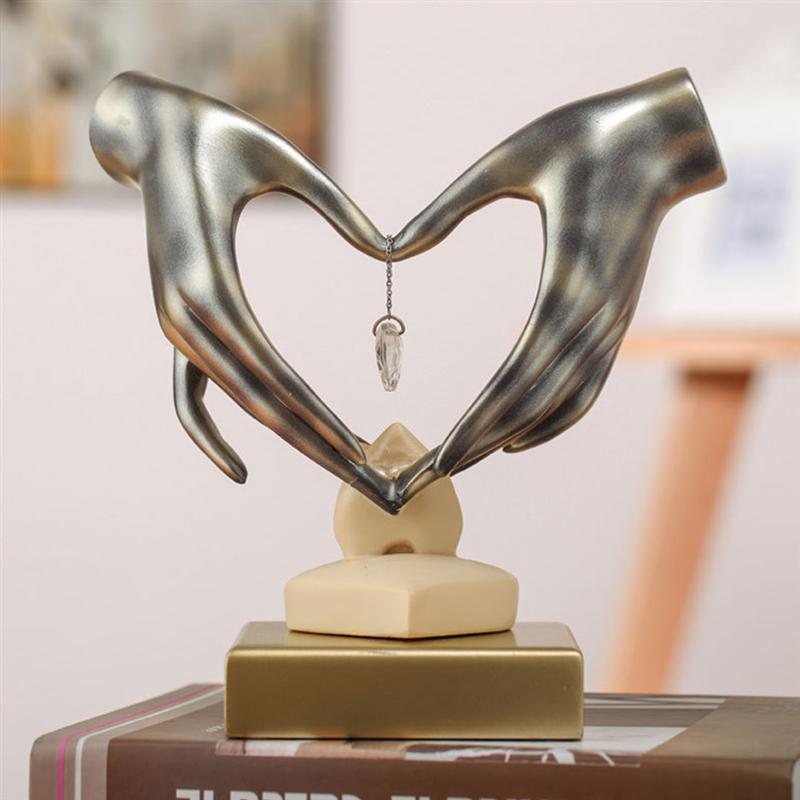 Hand Heart Crystal Statue - Jon & Luck