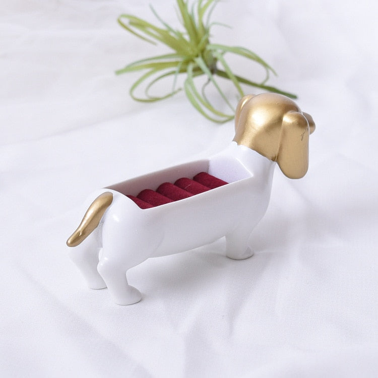 Dachshund Ring Jewelry Box - Jon & Luck