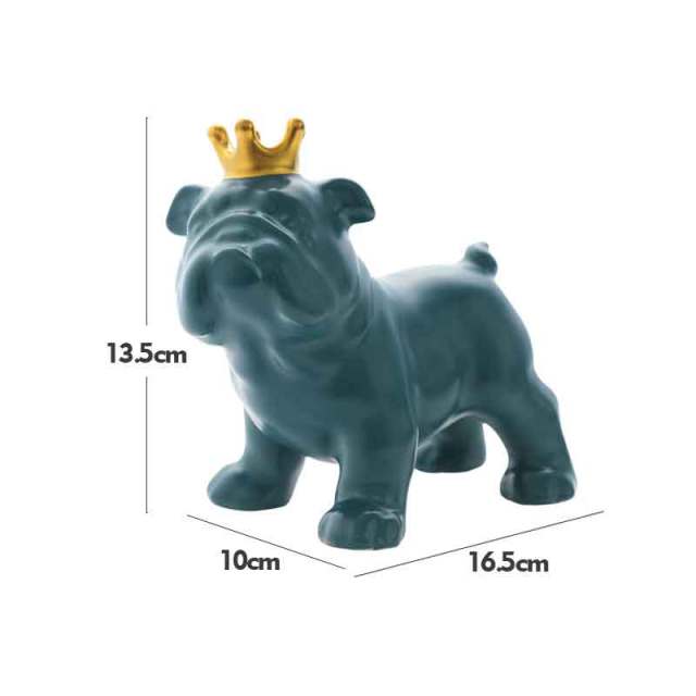 Cute Bulldog Statue - GlamTron