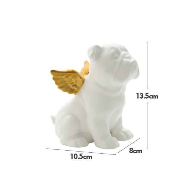 Cute Bulldog Statue - GlamTron