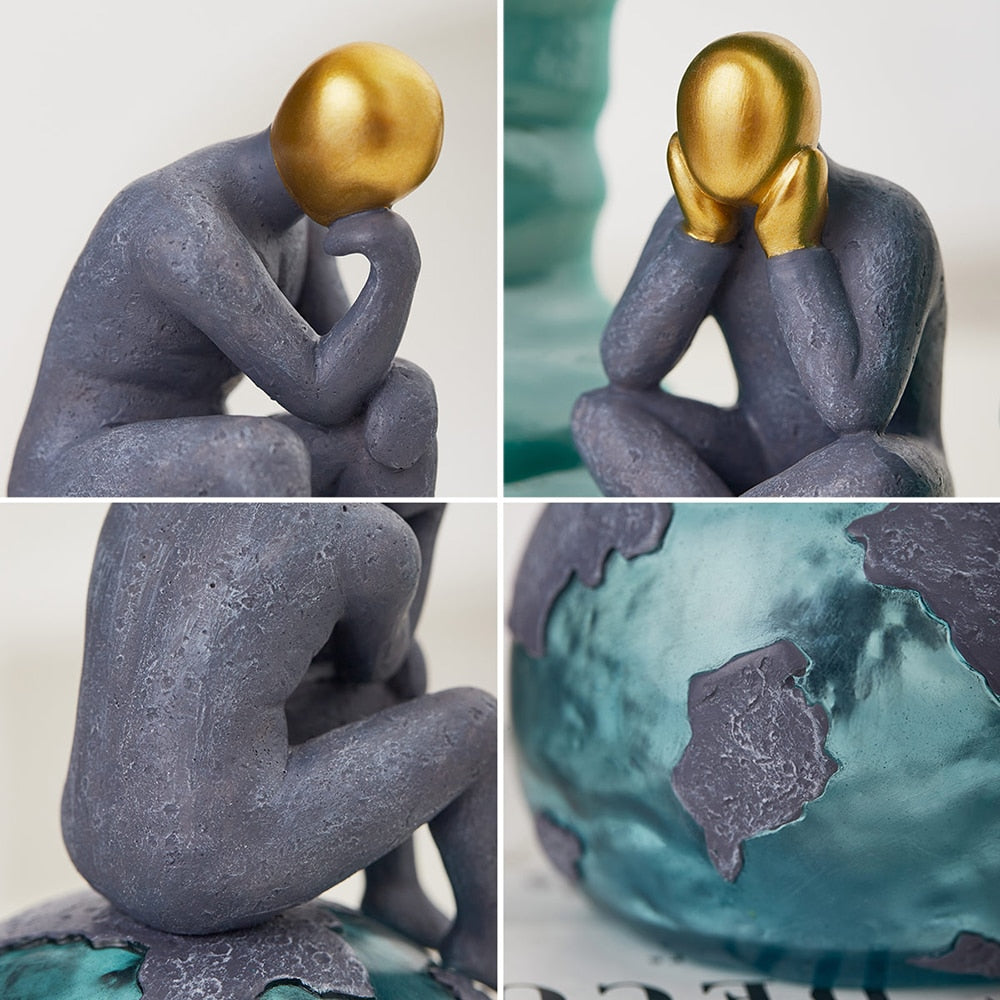 Abstract Unknown Thinker Statue - Jon & Luck