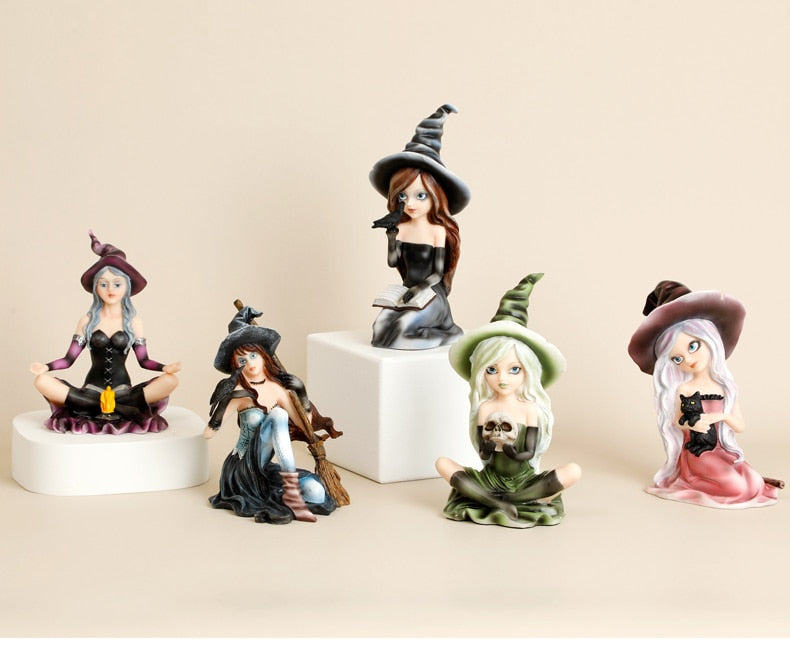 Cute Witch Statue - GlamTron