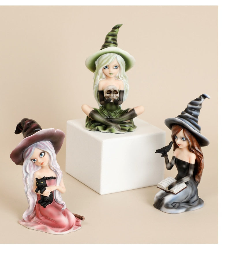 Cute Witch Statue - GlamTron