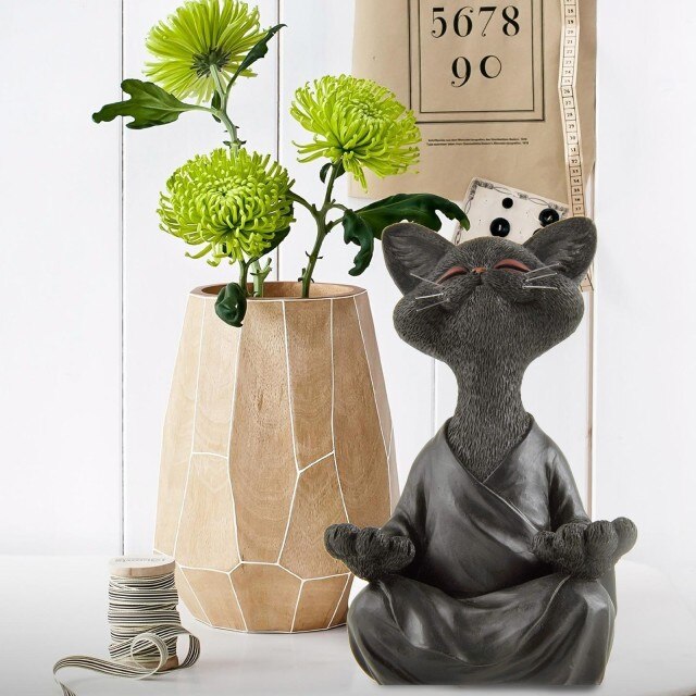 Buddha Cat Statue - GlamTron