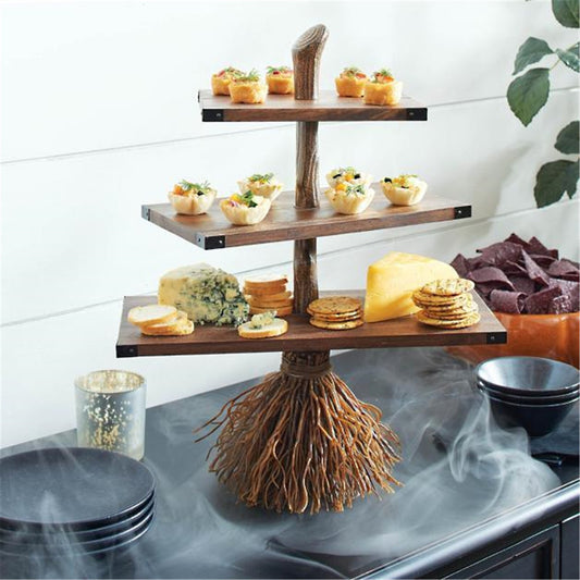 Witch Broom Food Stand - GlamTron