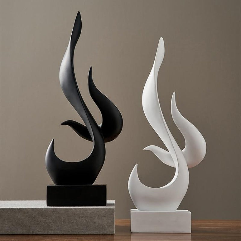 Abstract Flame Statue