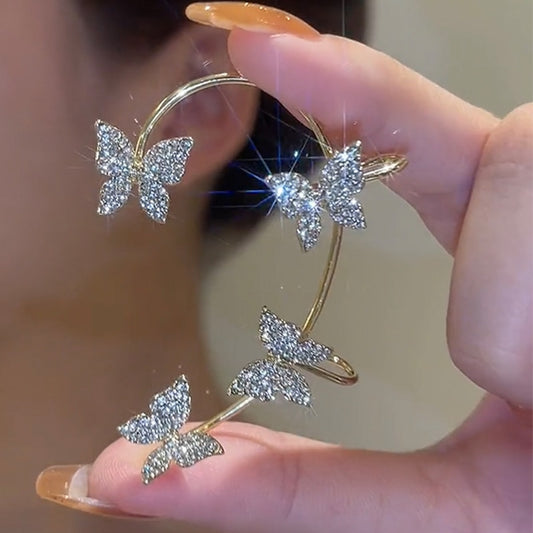 Brightearrings™ - Butterfly & Leaf Design Earrings