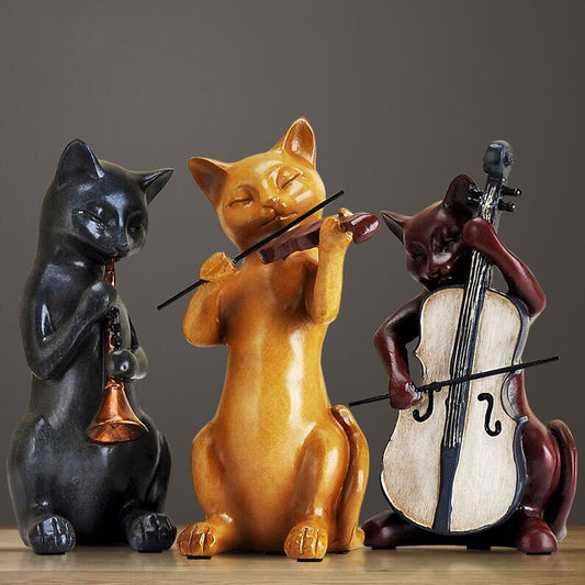 Musical Cats Set of 3 - Jon & Luck
